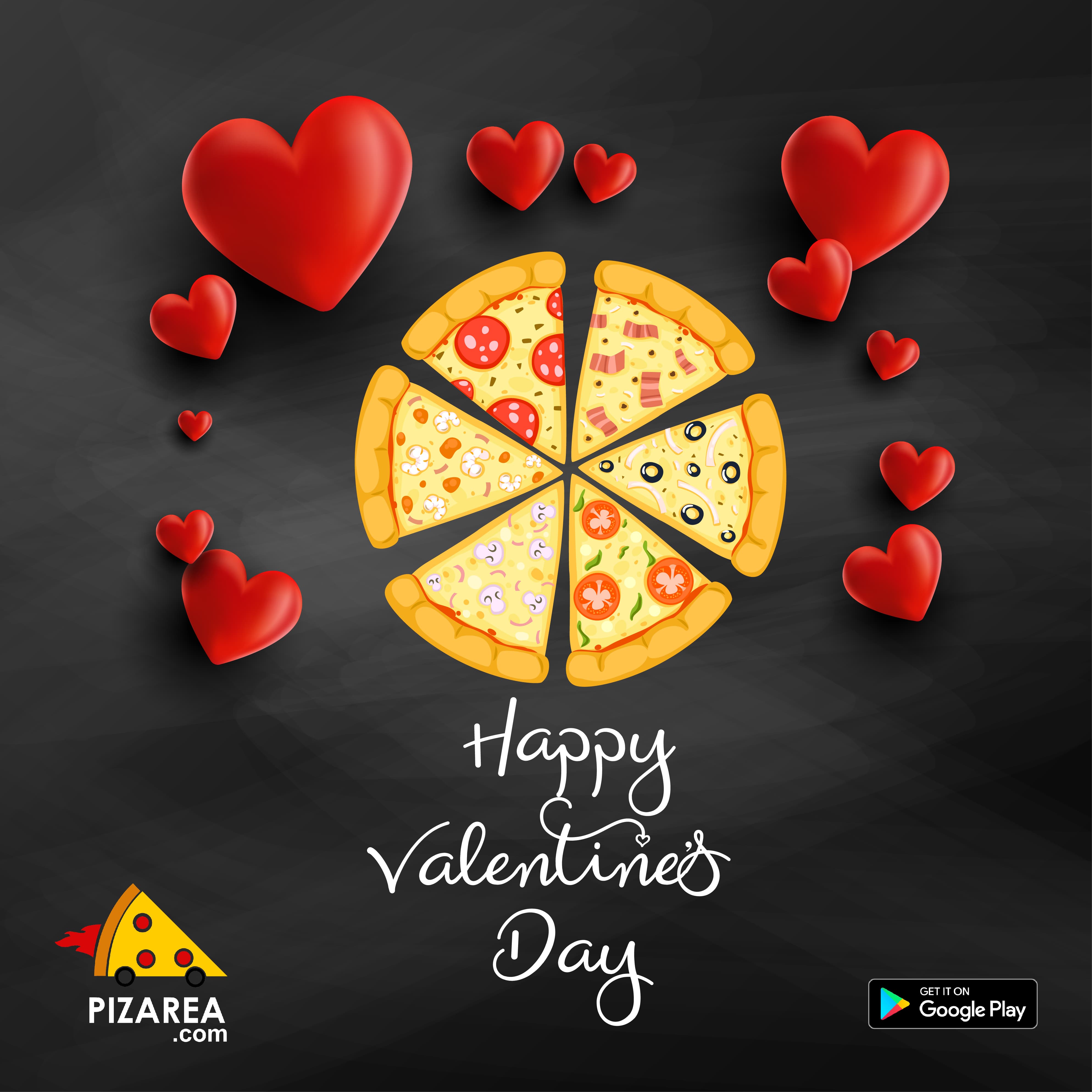 Pizarea Saves Valentine's day!  Order food online with Pizarea